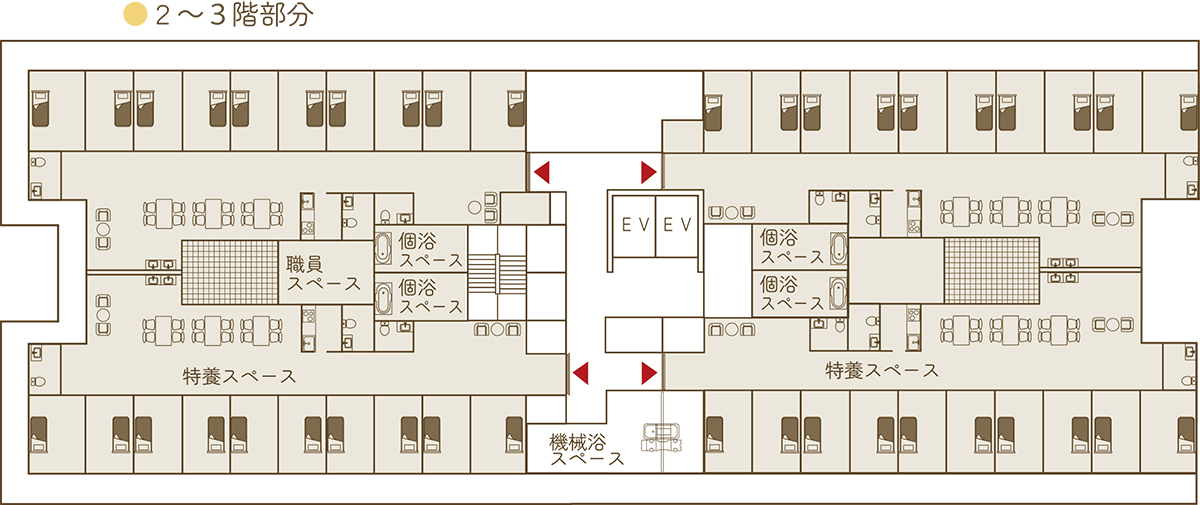 フロアマップ2〜3階